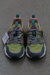Flower Mountain/YAMANO 3 Hiking Shoes Series FM-FM63689-SHHLL, Dark Gray/Blue-Gray/Green (FM63568)